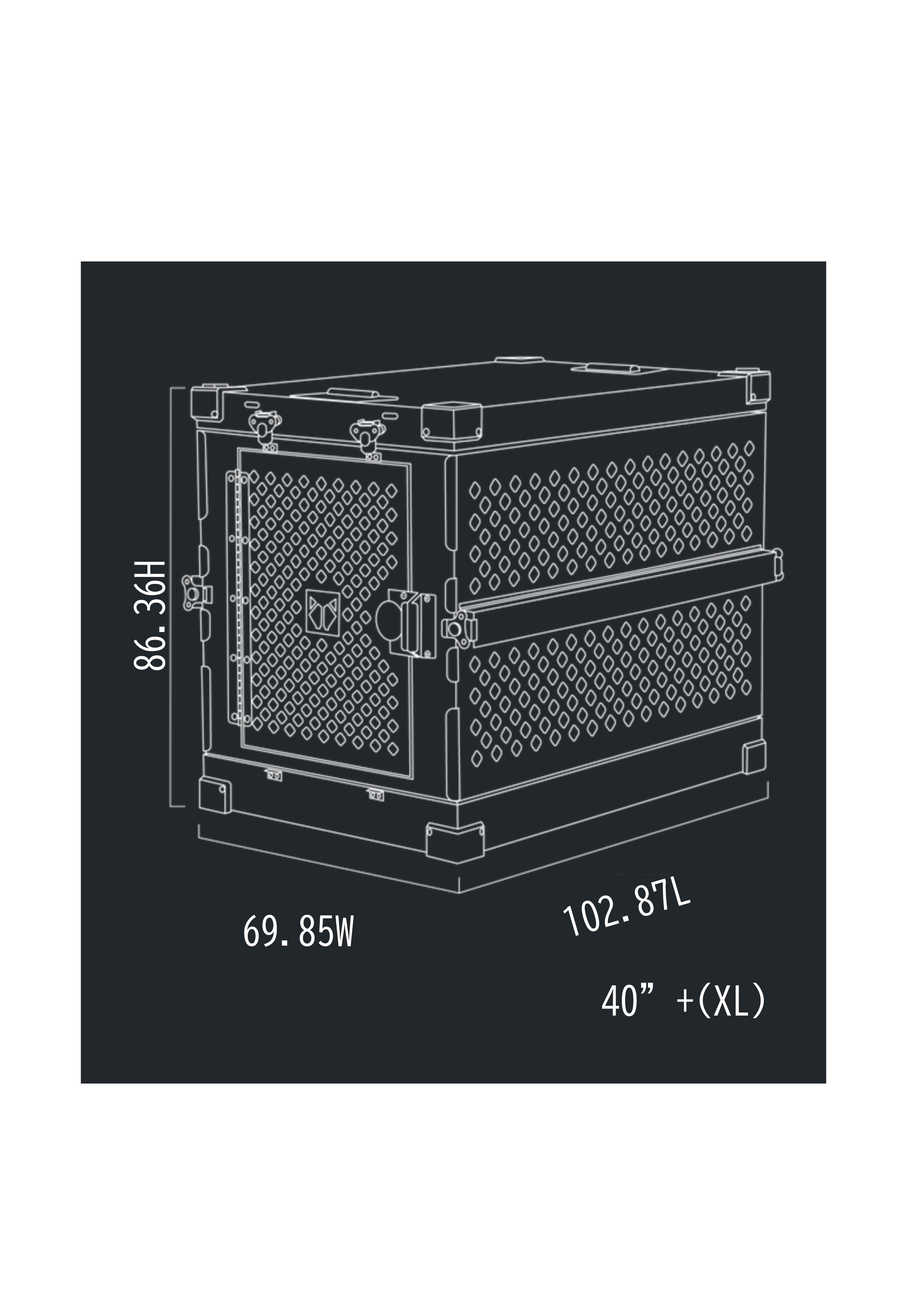 40"+ XL-COLLAPSIBLE DOG CRATE(3color)【現在は予約専用】